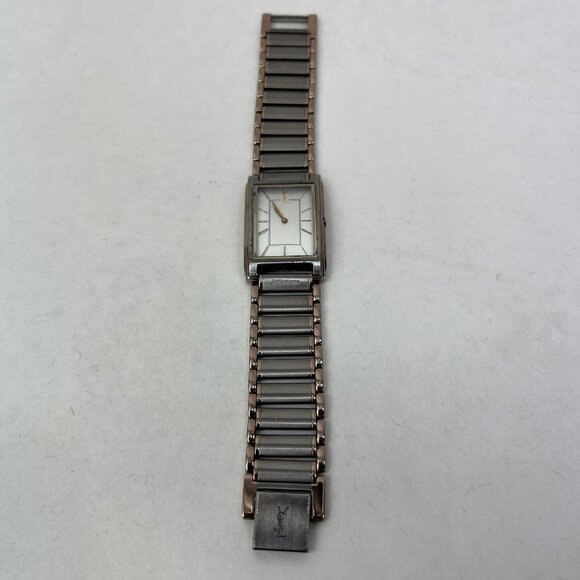 YVES SAINT LAURENT YSL STAINLESS STEEL WATCH New Battery Works! - Picture 1 of 13